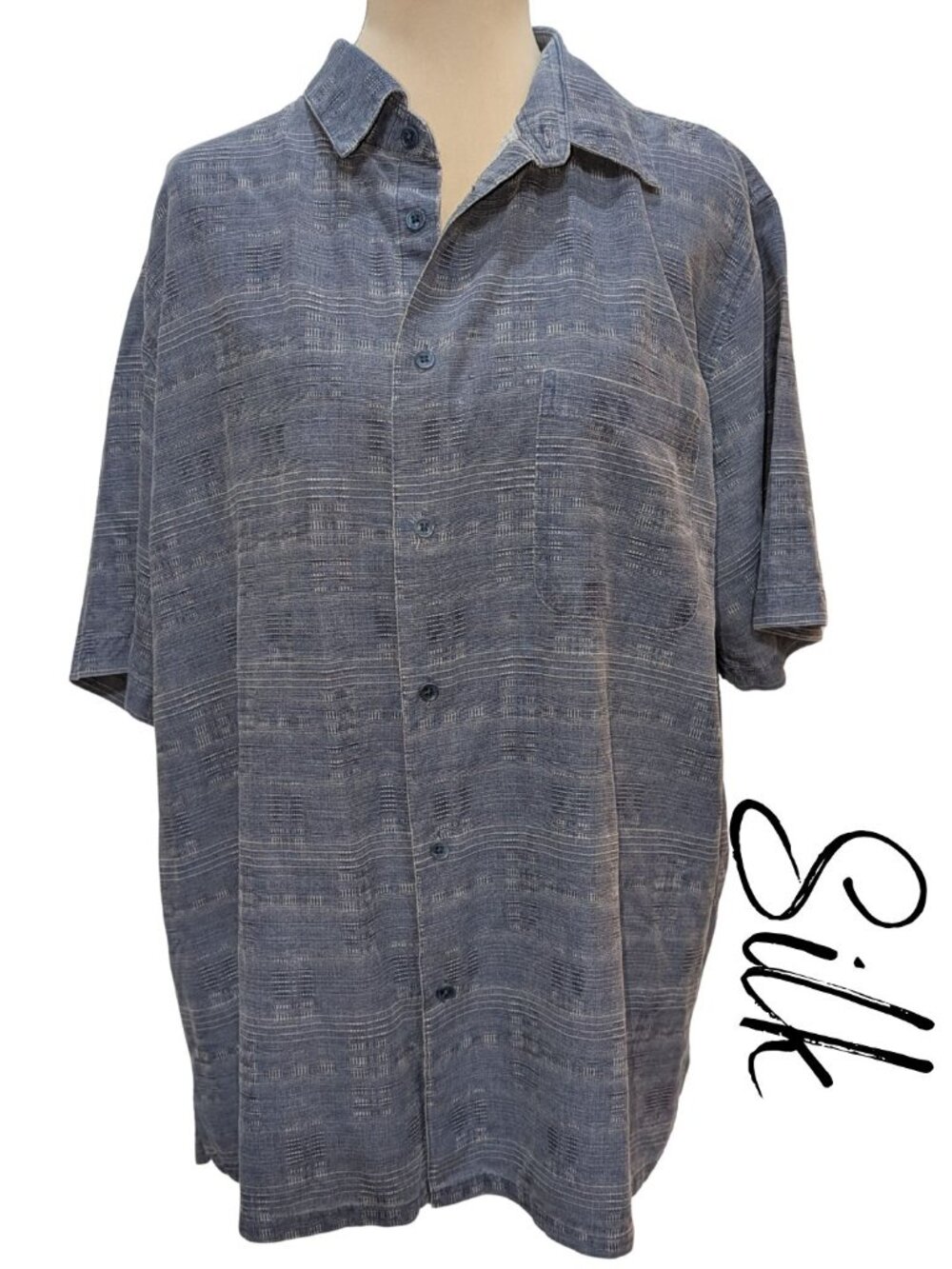 Island Republic Vintage Collection Silk Mens Button Down